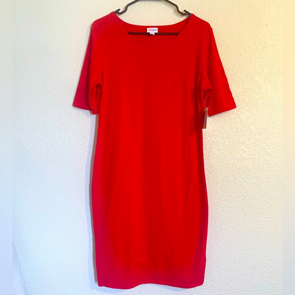 Lularoe Julia Red Dress size L